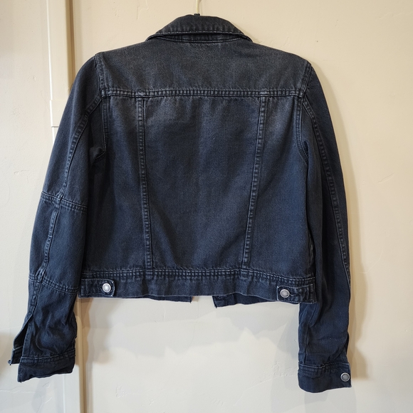 Free People Dark Denim Jean Jacket - Picture 3 of 7